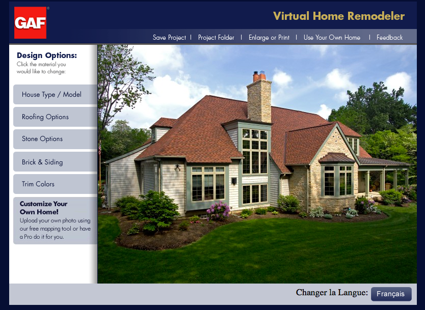GAF Virtual Home Remodeler
